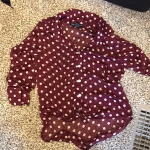 Belly shirt low in back